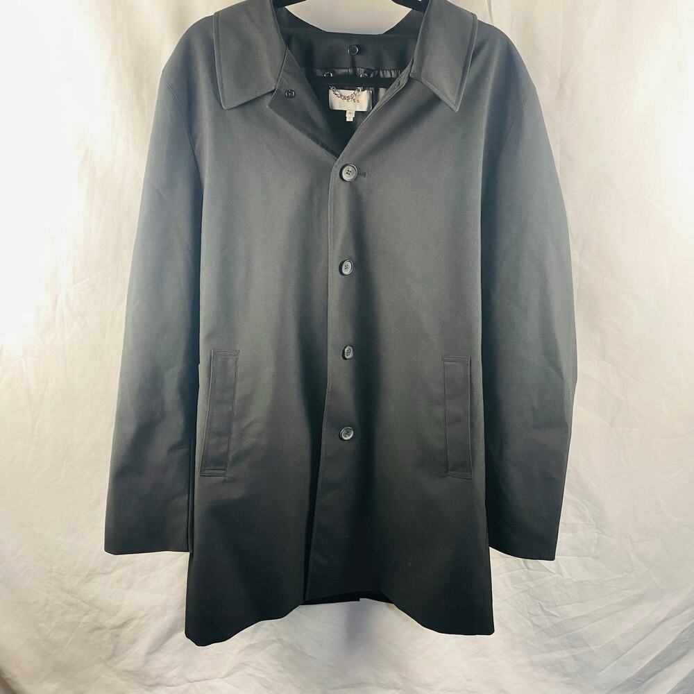 Reiss Men's Polyester Button Down Single-Breasted Jacket Minimalist XL
